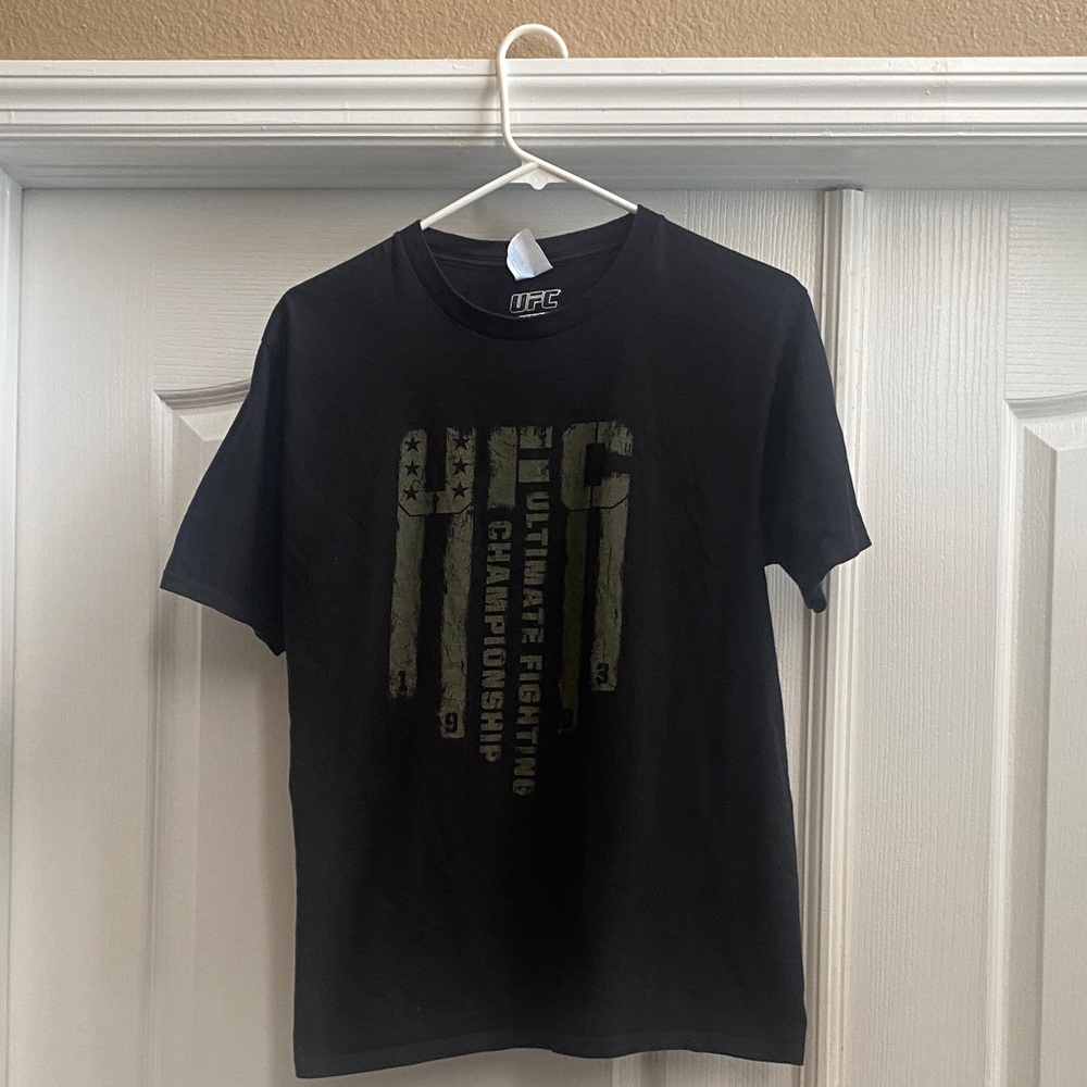 UFC Black and Olive Graphic Tee